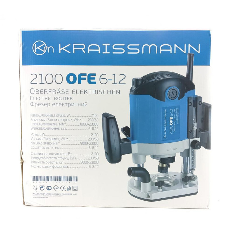 Фрезер вертикальний Kraissmann 2100 OFE 6-12